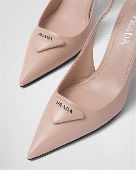 prada brushed leather slingback ballerinas|prada pumps and ballerinas.